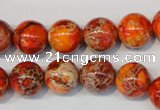 CDE494 15.5 inches 12mm round dyed sea sediment jasper beads
