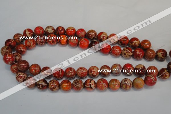 CDE495 15.5 inches 14mm round dyed sea sediment jasper beads