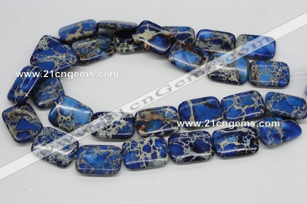 CDE57 15.5 inches 22*30mm rectangle dyed sea sediment jasper beads