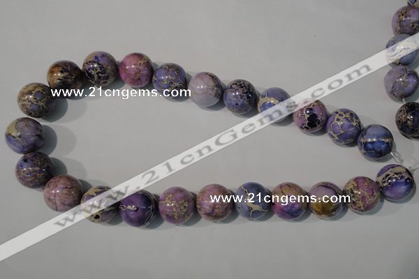 CDE698 15.5 inches 18mm round dyed sea sediment jasper beads