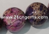 CDE699 15.5 inches 24mm round dyed sea sediment jasper beads