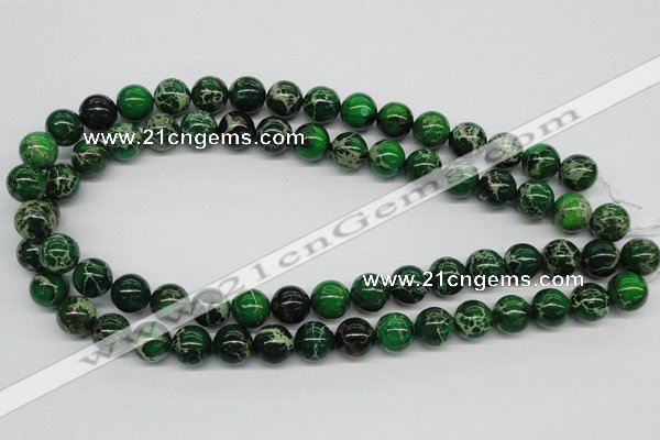 CDE70 15.5 inches 12mm round dyed sea sediment jasper beads