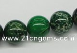 CDE71 15.5 inches 16mm round dyed sea sediment jasper beads