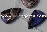 CDE724 Top-drilled 16*24mm flat teardrop dyed sea sediment jasper beads