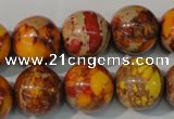 CDE742 15.5 inches 16mm round dyed sea sediment jasper beads