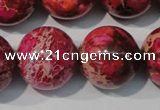 CDE764 15.5 inches 20mm round dyed sea sediment jasper beads