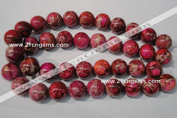 CDE764 15.5 inches 20mm round dyed sea sediment jasper beads