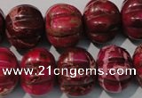 CDE767 15.5 inches 15*18mm pumpkin dyed sea sediment jasper beads