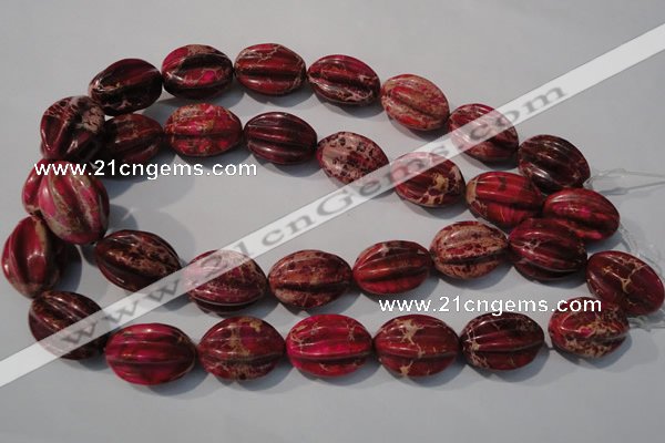 CDE769 15.5 inches 18*25mm star fruit shaped dyed sea sediment jasper beads