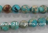 CDE803 15.5 inches 10mm round dyed sea sediment jasper beads wholesale