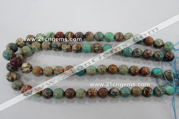 CDE805 15.5 inches 12mm round dyed sea sediment jasper beads wholesale