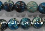 CDE807 15.5 inches 15mm round dyed sea sediment jasper beads wholesale