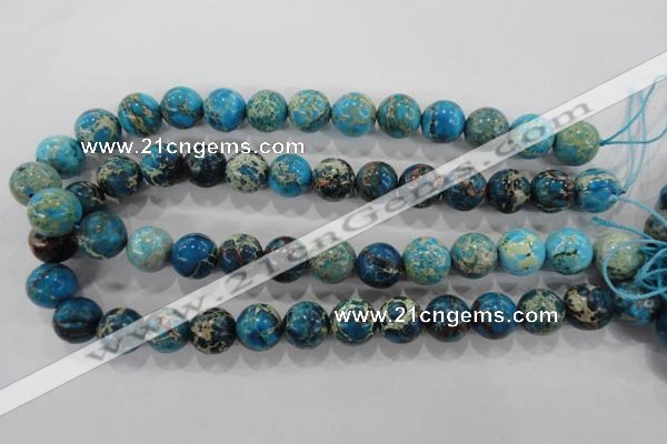 CDE807 15.5 inches 15mm round dyed sea sediment jasper beads wholesale