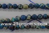 CDE811 15.5 inches 6mm round dyed sea sediment jasper beads wholesale