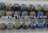 CDE813 15.5 inches 8mm round dyed sea sediment jasper beads wholesale