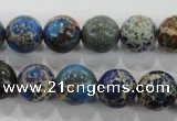 CDE814 15.5 inches 10mm round dyed sea sediment jasper beads wholesale