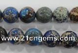 CDE814 15.5 inches 10mm round dyed sea sediment jasper beads wholesale