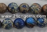 CDE815 15.5 inches 12mm round dyed sea sediment jasper beads wholesale