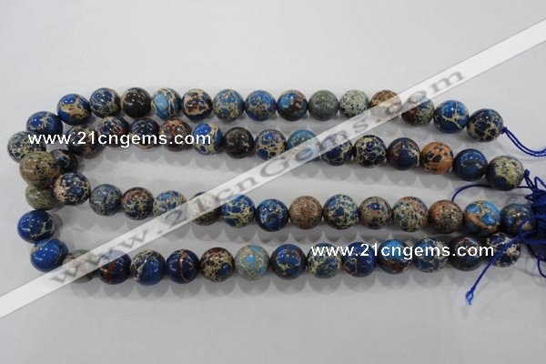 CDE815 15.5 inches 12mm round dyed sea sediment jasper beads wholesale