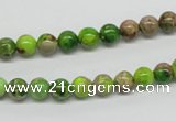 CDE82 15.5 inches 6mm round dyed sea sediment jasper beads