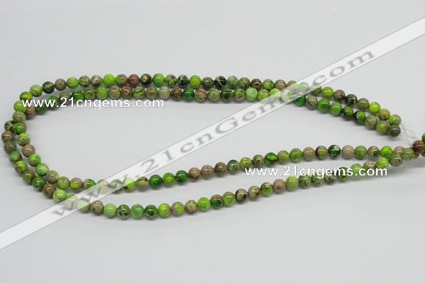 CDE82 15.5 inches 6mm round dyed sea sediment jasper beads