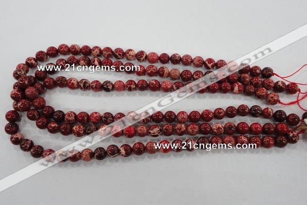 CDE821 15.5 inches 6mm round dyed sea sediment jasper beads wholesale