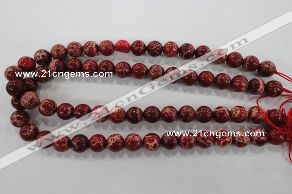 CDE823 15.5 inches 10mm round dyed sea sediment jasper beads wholesale