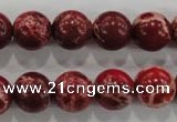 CDE824 15.5 inches 12mm round dyed sea sediment jasper beads wholesale