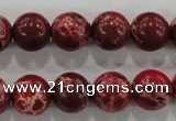 CDE825 15.5 inches 14mm round dyed sea sediment jasper beads wholesale