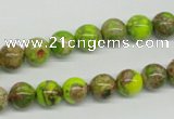 CDE83 15.5 inches 8mm round dyed sea sediment jasper beads