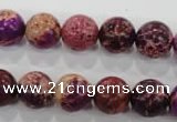 CDE833 15.5 inches 10mm round dyed sea sediment jasper beads wholesale