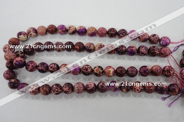 CDE833 15.5 inches 10mm round dyed sea sediment jasper beads wholesale