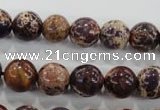 CDE844 15.5 inches 12mm round dyed sea sediment jasper beads wholesale