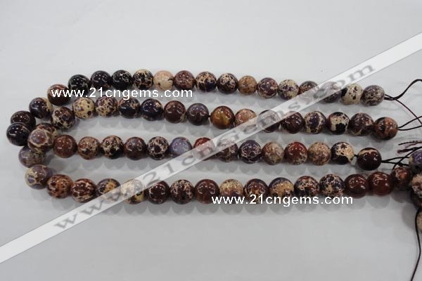 CDE844 15.5 inches 12mm round dyed sea sediment jasper beads wholesale