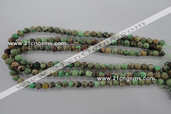 CDE851 15.5 inches 6mm round dyed sea sediment jasper beads wholesale