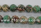 CDE853 15.5 inches 10mm round dyed sea sediment jasper beads wholesale