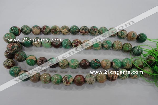 CDE854 15.5 inches 12mm round dyed sea sediment jasper beads wholesale