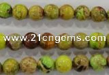 CDE864 15.5 inches 12mm round dyed sea sediment jasper beads wholesale