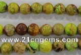 CDE865 15.5 inches 14mm round dyed sea sediment jasper beads wholesale