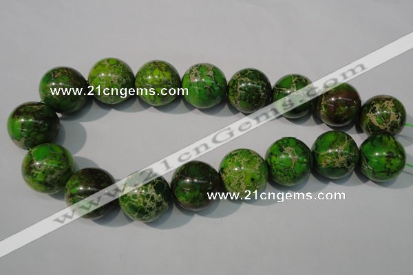 CDE925 15.5 inches 24mm round dyed sea sediment jasper beads