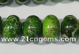 CDE928 15.5 inches 12*18mm rondelle dyed sea sediment jasper beads