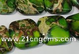 CDE947 15.5 inches 20*20mm square dyed sea sediment jasper beads