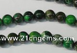 CDE956 15.5 inches 8mm round dyed sea sediment jasper beads