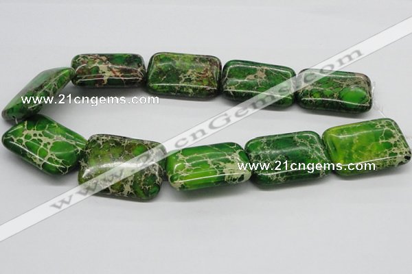 CDE96 15.5 inches 30*40mm rectangle dyed sea sediment jasper beads