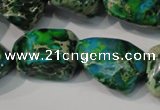 CDE961 15.5 inches 18*20mm nuggets dyed sea sediment jasper beads