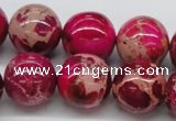 CDI05 16 inches 18mm round dyed imperial jasper beads wholesale