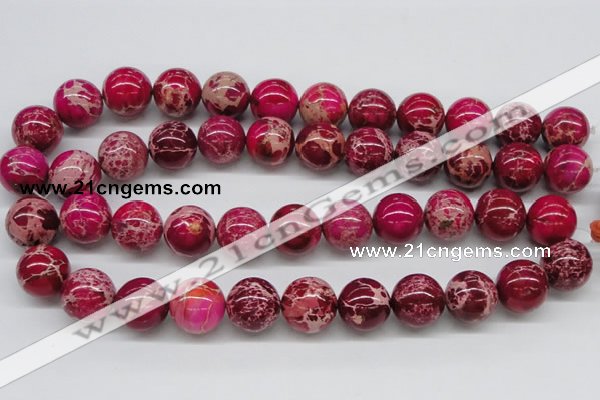 CDI05 16 inches 18mm round dyed imperial jasper beads wholesale