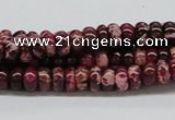 CDI06 16 inches 4*8mm rondelle dyed imperial jasper beads wholesale