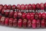 CDI07 16 inches 5*10mm rondelle dyed imperial jasper beads wholesale