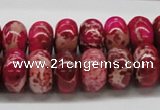 CDI08 16 inches 10*16mm rondelle dyed imperial jasper beads wholesale